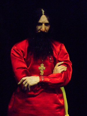 Rasputin in a red robe