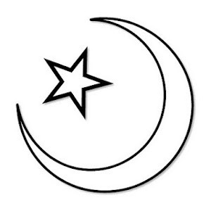 Moon and start symbol of the Islamic Faith
