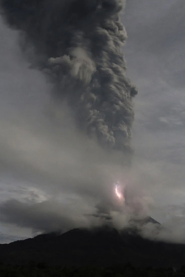 Mt. Sinabung erupting