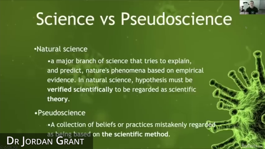 Science vs pseudoscience.
