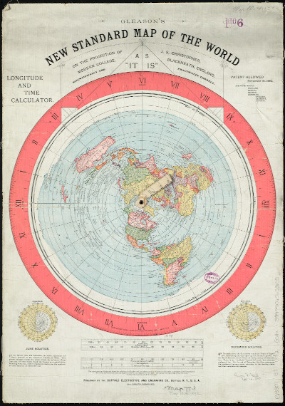 Gleason's new standard map of the world.