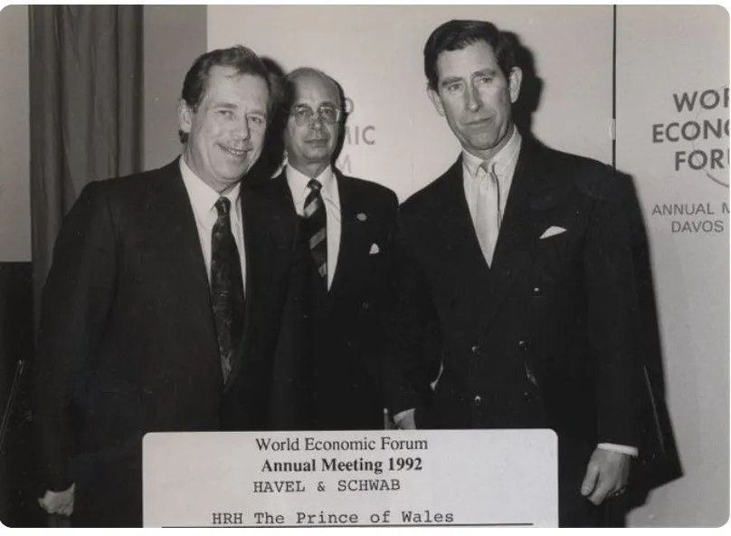 Prince Charles at the WEF in 1992.