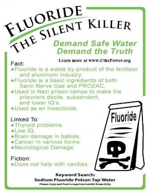 Meme about the dangers of flouride.