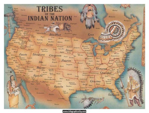 Map of American Indian Tribal Territory