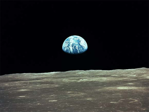 Earth Seen From The Moon