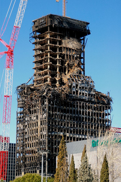 Picture of burned out Windsor Building