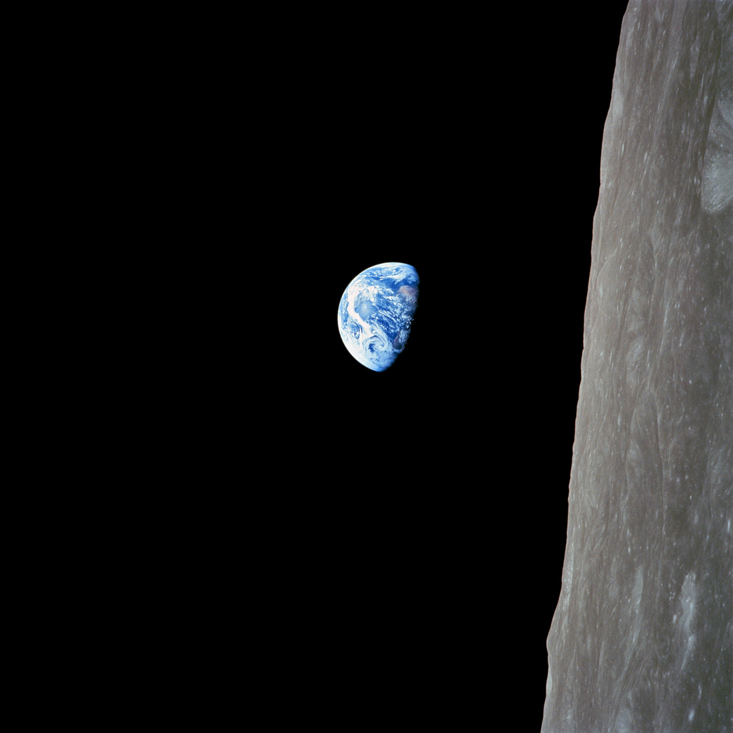 Earth Seen From The Moon