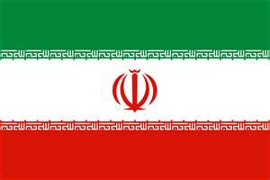 The flag of Iran