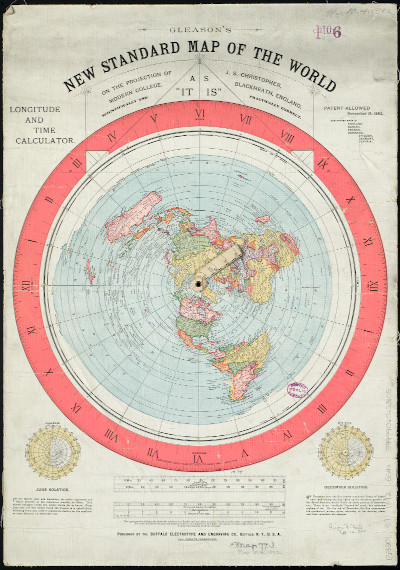 Gleason's new standard map of the world.