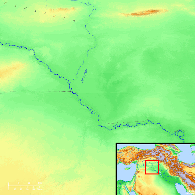 Map of the land around the Harbor river.