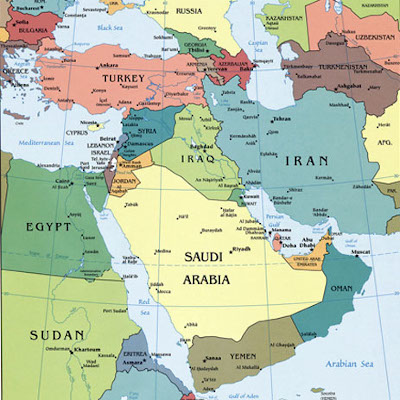 middle east map